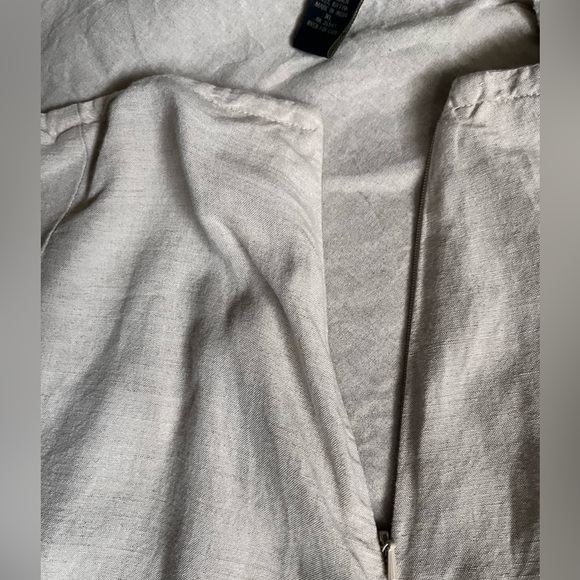 Van Heusen Linen Rose Embroidered Skirt - Picture 6 of 9